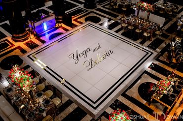 designer dance floor and luxury wedding