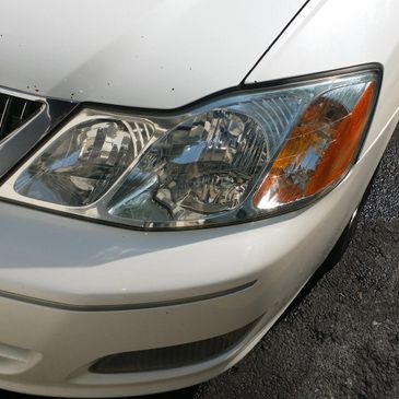 Clean car headlight