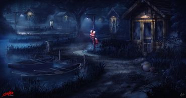 Summer camp environment concept