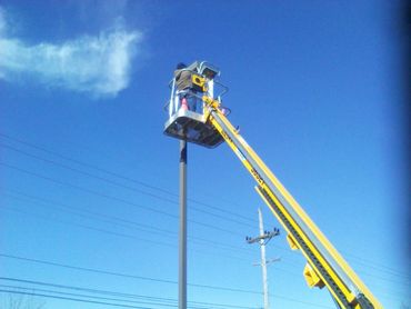 Lighting installation and service.