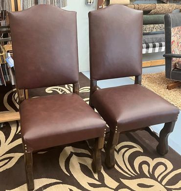 leather dining chairs
