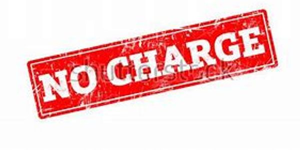 Image of a No Charge sign, indicating that we do not charge when representing you as a buyer