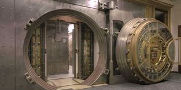 An image of a vault to indicate the level of security our document process has