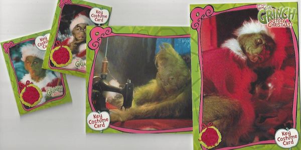 Grinch Costume Cards Set of 4