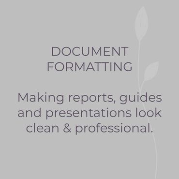 Document Formatting