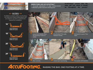 Accufooting installation and size guide