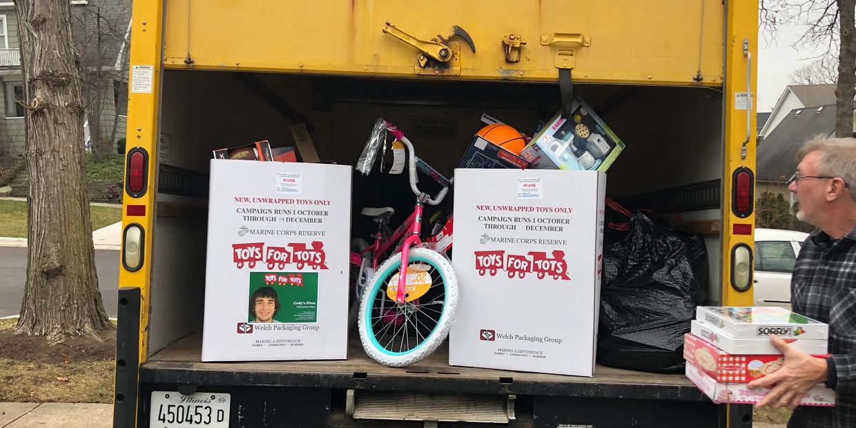 Yearly Toys for tots pickup.