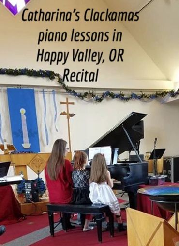 Catharina's Clackamas piano lessons Recital in Happy Valley, OR
