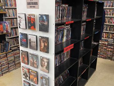 20,000 DVDs to choose from. Most DVDs are $2.95 but we also have sets, series and more.