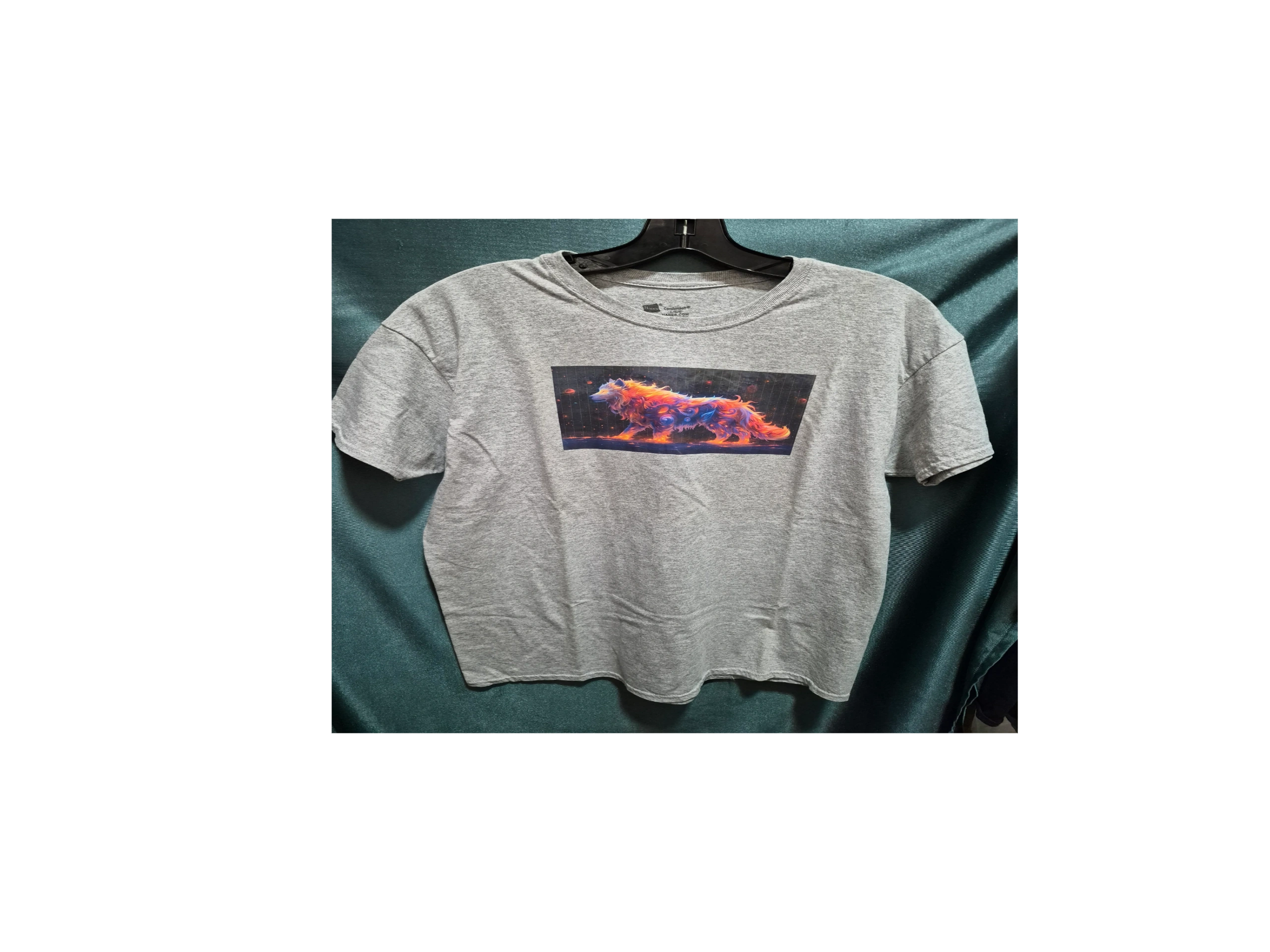 Wolf T-shirt made at customer request.
