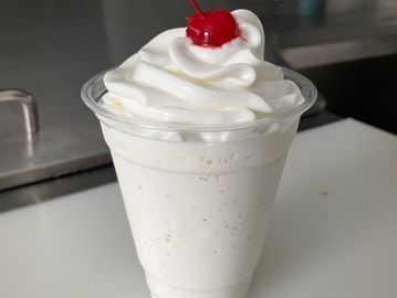 Choose your favorite Leiby's Dairy ice cream flavor, topped with whipped cream and a cherry.