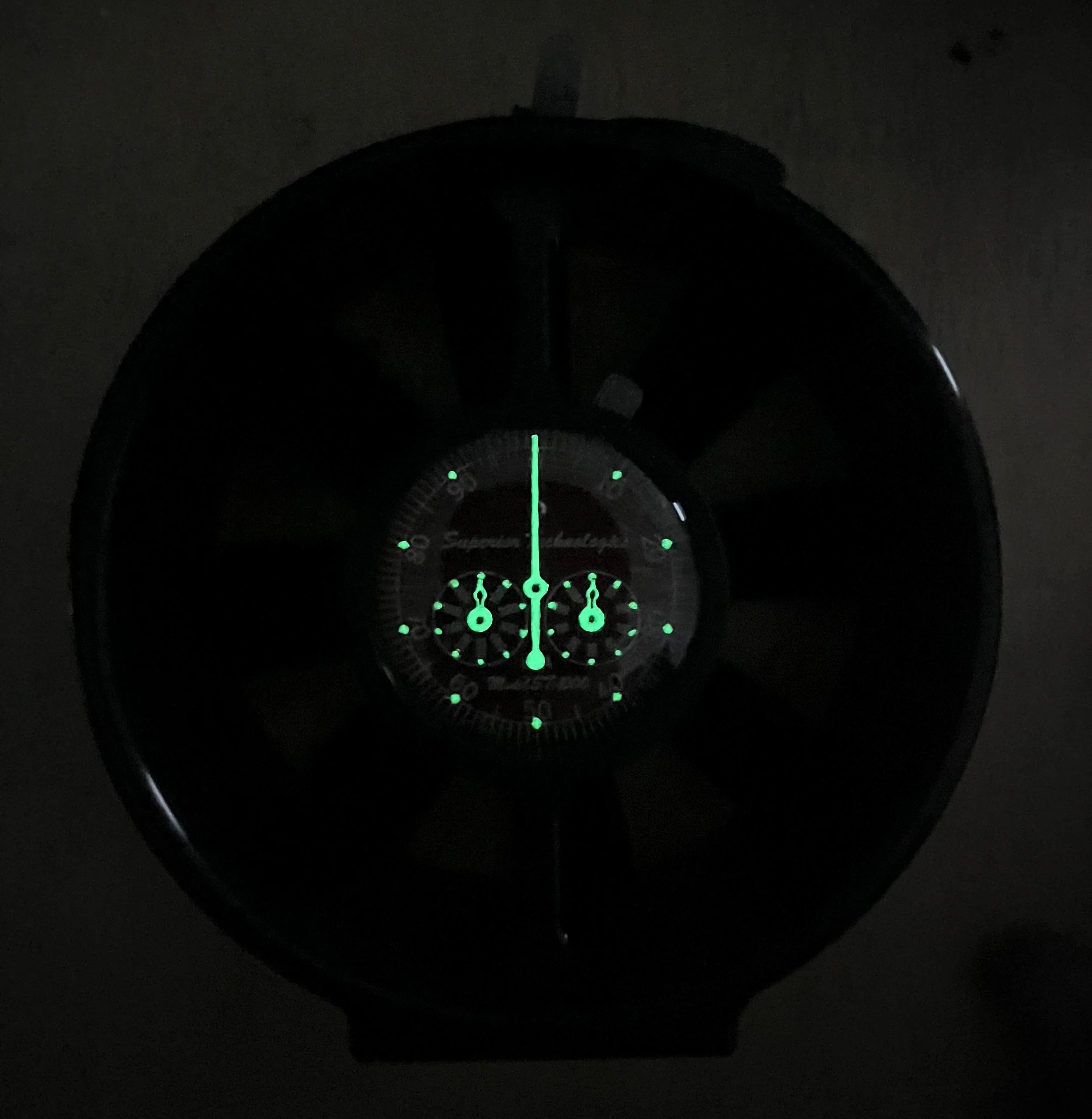 Glow in Dark Vane Anemometer (Luminous Hands and Dial)
