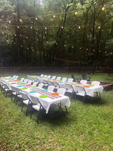 Dining area in the lawn
