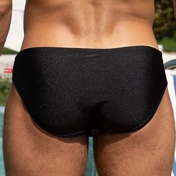 Man Wearing YUZHOU Men's Low Rise Swim Brief