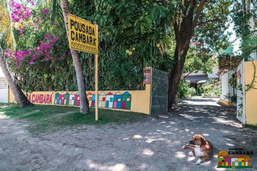 Fachada e entrada Pousada Cambará Tamandaré/PE