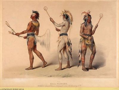 George Catlin - Ball Players 1844