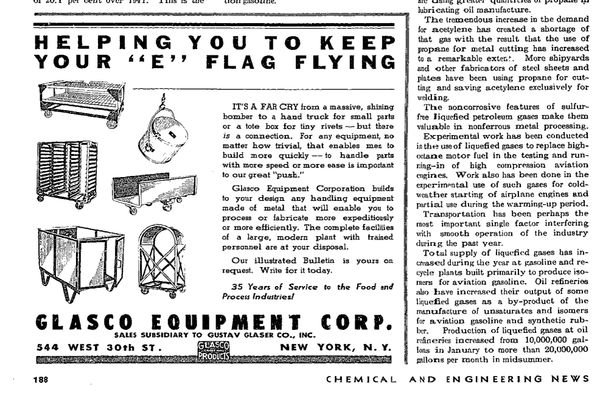 Glasco Equipment company during World War II.