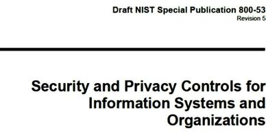 NIST SP 800-53, Revision 5 Cover 