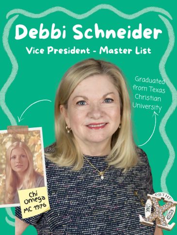 Portrait of Debbi Schneider, Vice President - Master List.