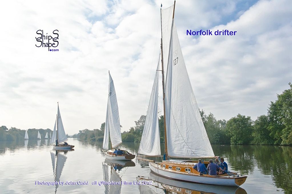 John Cadd (c)Wexford_Films_Ltd.2012; Yachts starting the River Yare Navigation Race in 2012;
