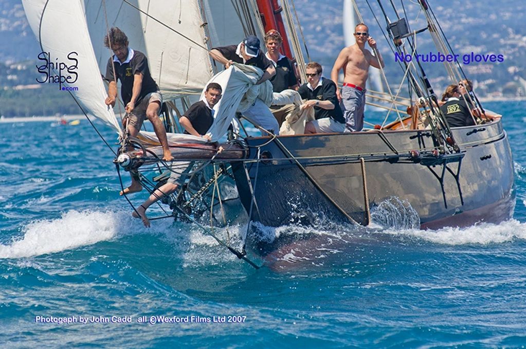 John Cadd; ShipSShapeS.com; (c)Wexford-Films-Ltd2007; Marigold of 1892 sailing in the Mediterranean