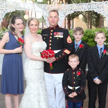 Family portrait of Jennifer Craig-Ford and her family