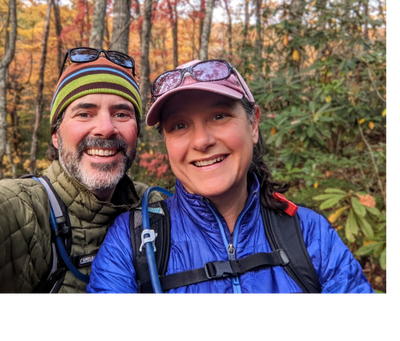 Shari and Hutch on the Appalachian Trail in NC.