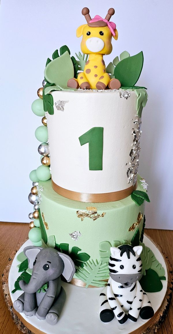 Safari 1st Birthday Cake