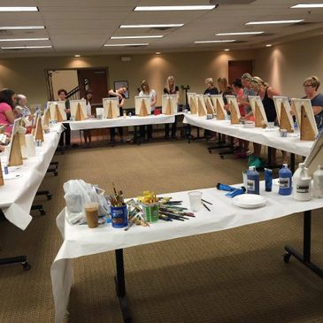 Heartland point art classes with Kristin Lorson. Acrylic beginners classes. Fun and easy!