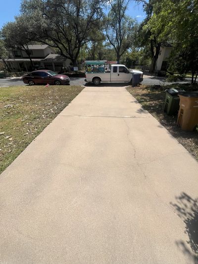 Powerwashed Driveway