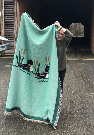 Woven Loon Family Throw