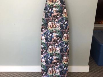 ironing board cover with puppy pattern