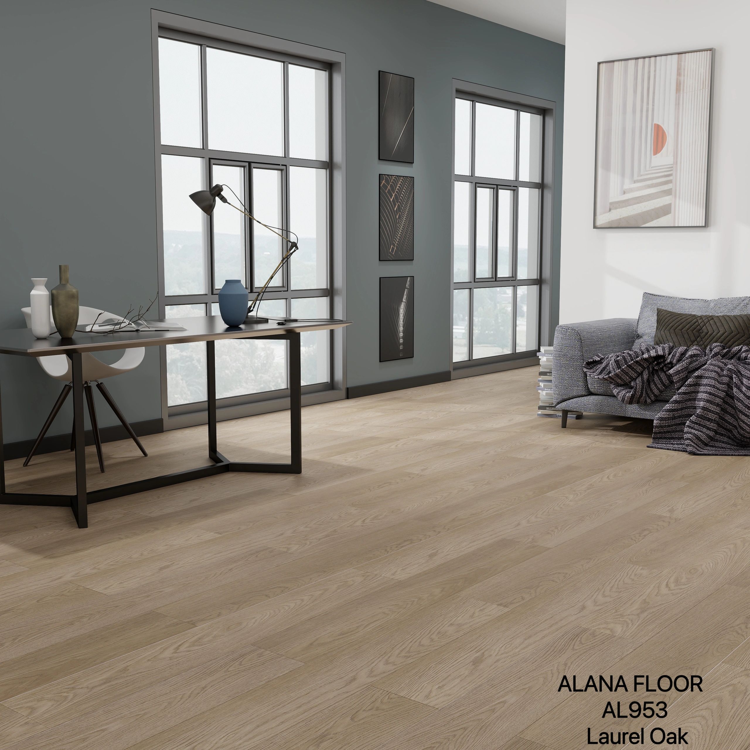 AL953 Laurel Oak: 9.5 mm Waterproof MFB Flooring—Stronger than Vinyl & Laminate & Fire-Resistant