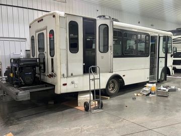 Bus awaiting a conversion into a Food Truck