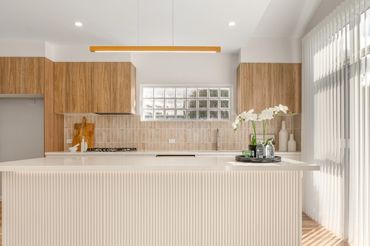 Newly built home by developer. Ensuring staging matches the potential buyers.