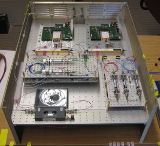 Partial assembly of the LORTM used on the ALMA project