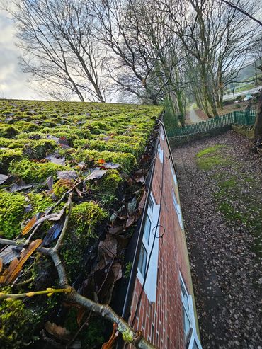 Drone inspection of roof drainage
