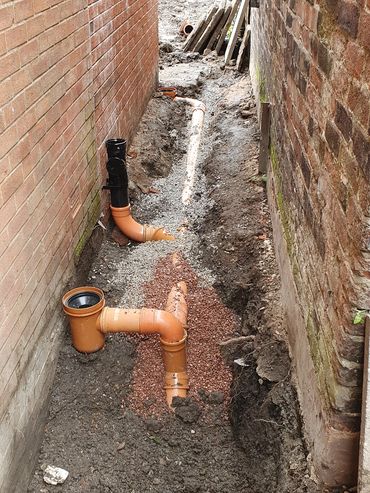 New plastic drainage systems to accommodate building extensions