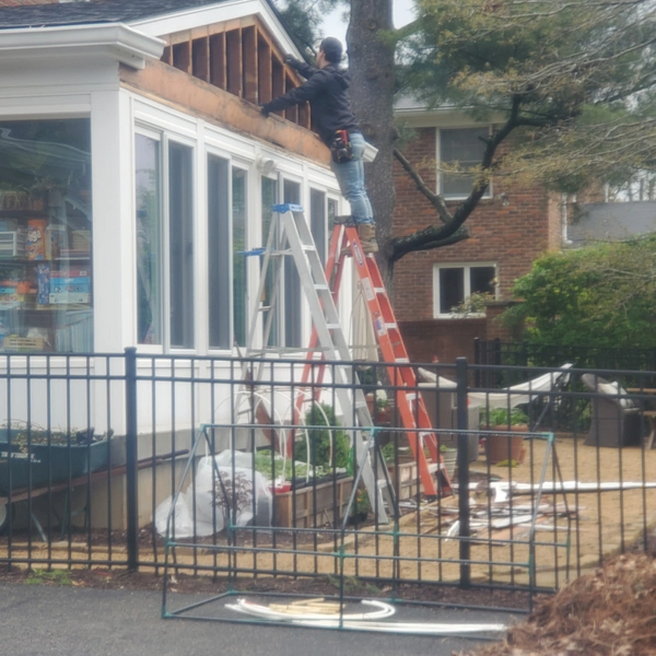 Exterior siding repair and fascia update