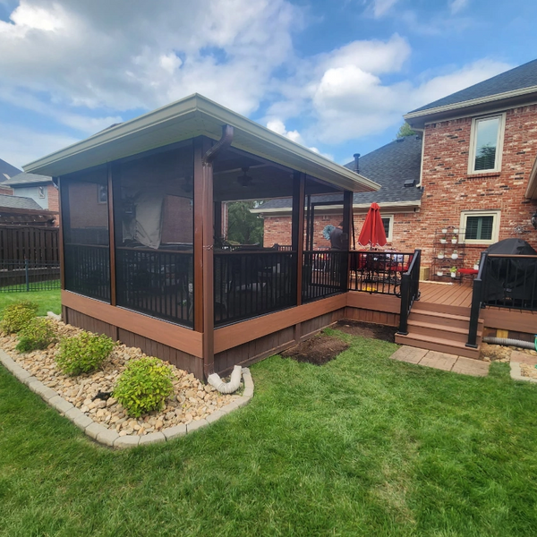 Deck Design Ideas- New addition to existing deck and addition of composite material for structure.