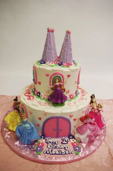 Two tier Barbie birthday cake for Madison