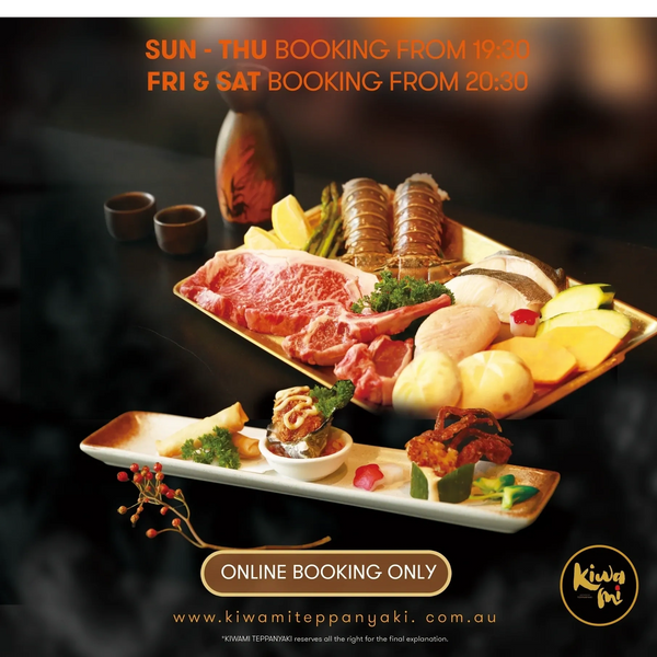 Kiwami Teppanyaki japanese dishes - Online Booking