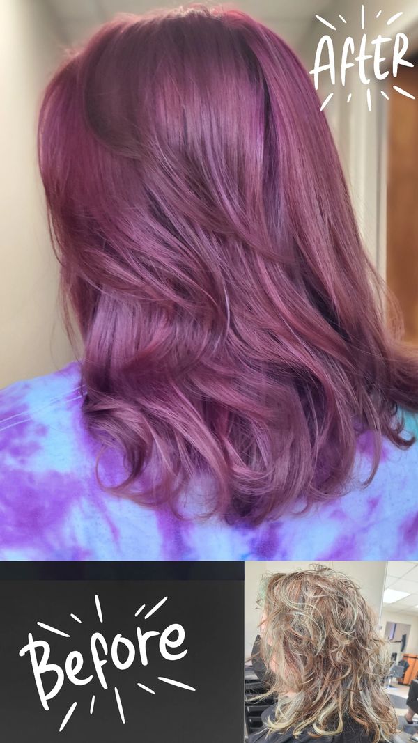 vivid color before and after photo