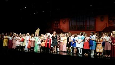 “ Beauty and The Beast” directed by statue ap’aregsn. Cedarburg, Wai Middle school. 103 kiddos.