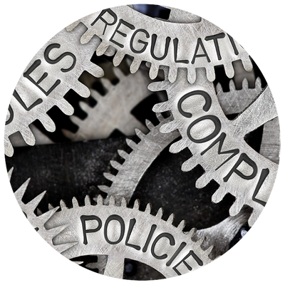 A symbol of sighting with text police compliment And revolution