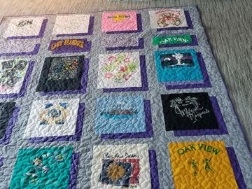 Shadow Box T-Shirt Quilt