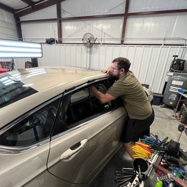 Hail Damage repair on a Ford Fusion