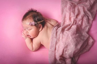 Newborn baby portrai Moonbeam Photography