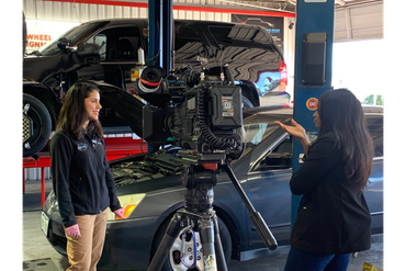 Karolena Serratos - TV Interview - Prepping Car for Winter - Houston TX