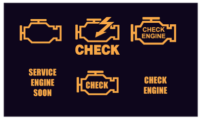 Check Engine Diagnostic Illuminating Lights, Check Engine Light Repair Symbols, SW Houston Auto Repair Shop Repairs Check Engine Light related problems. 